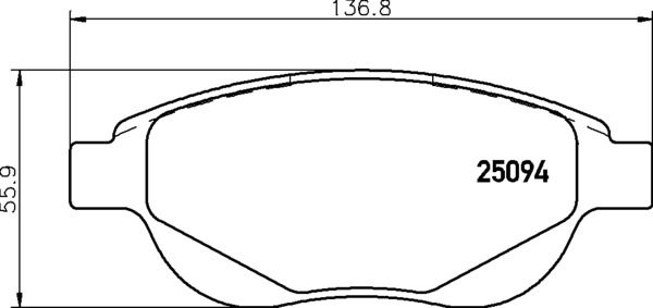 Brake Pads Set Front Brembo P61137 425427 161140780 ZQ92190680
