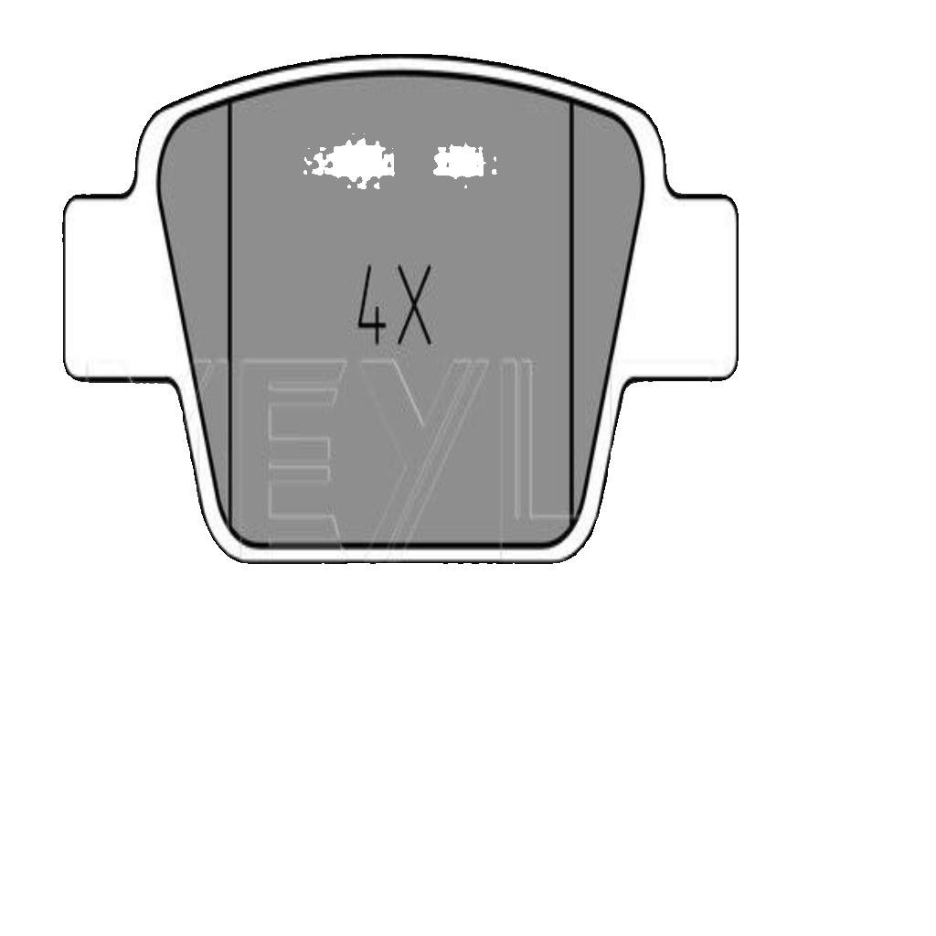 Original MEYLE Brake Pad Set Disc Brake 025 237 1415 for Alfa Romeo Fiat