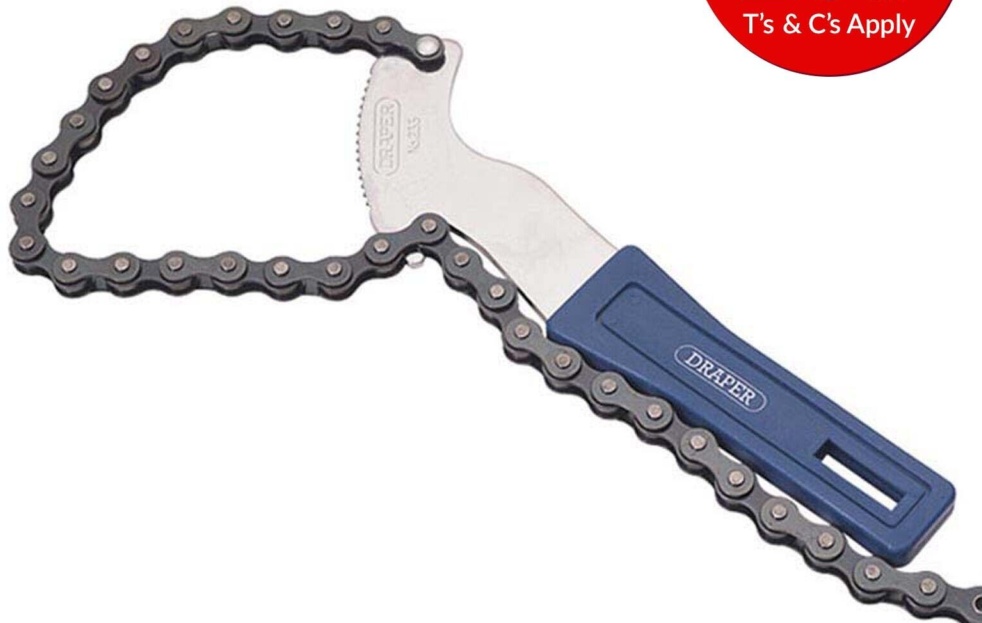 Draper 77584 Chain Oil Filter Wrench 100mm
