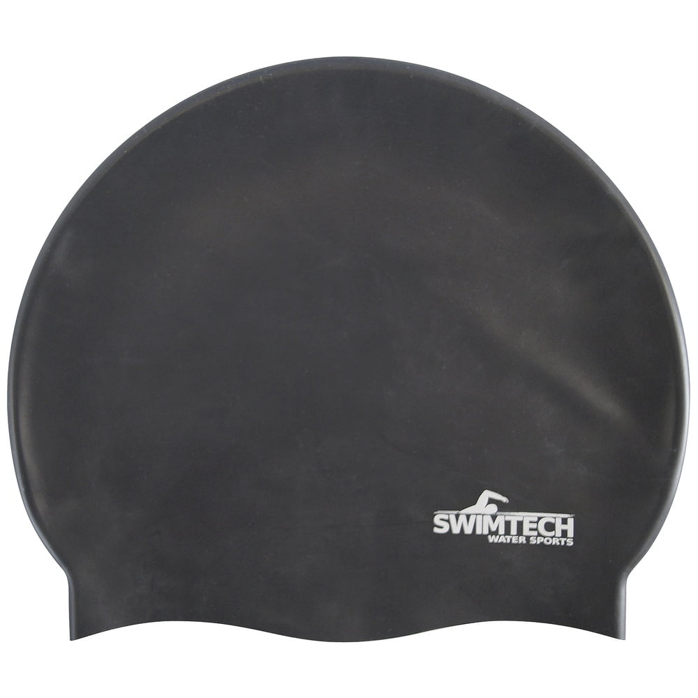 SwimTech - Silicone Swim Cap - Black