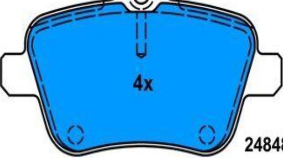 ATE 13.0460-2634.2 Brake Pad Set, disc brake for MERCEDES-BENZ