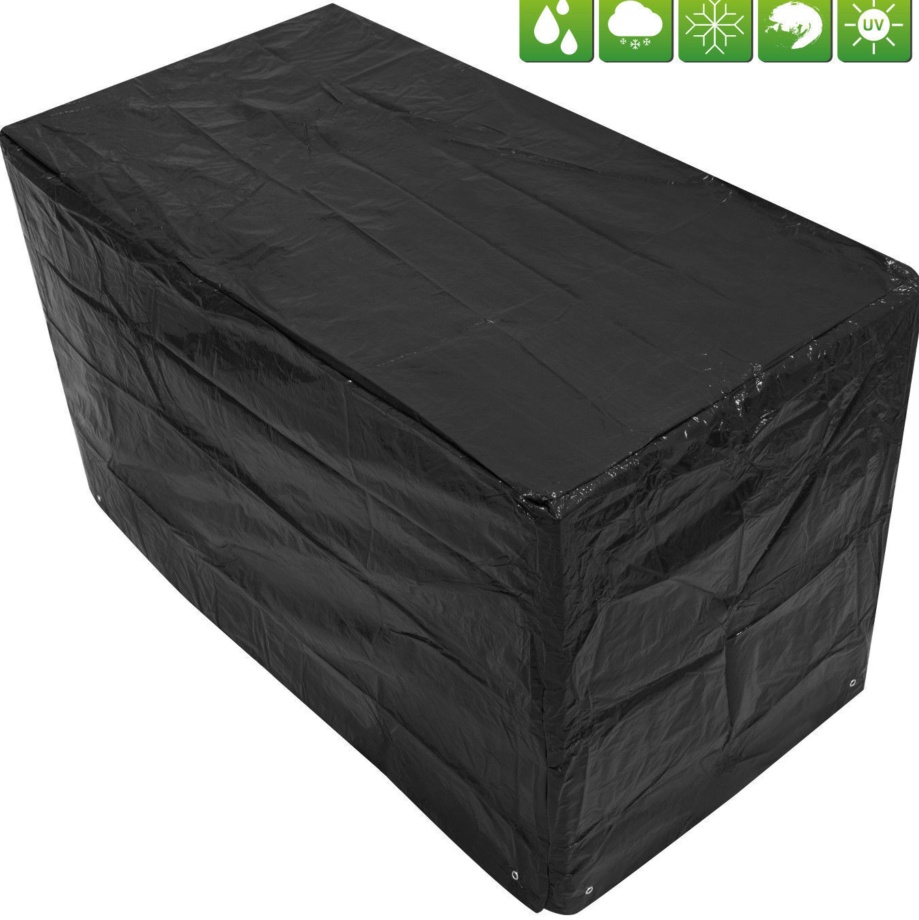 Woodside Black Small Bistro Waterproof Outdoor Garden Patio Set Furniture Cover