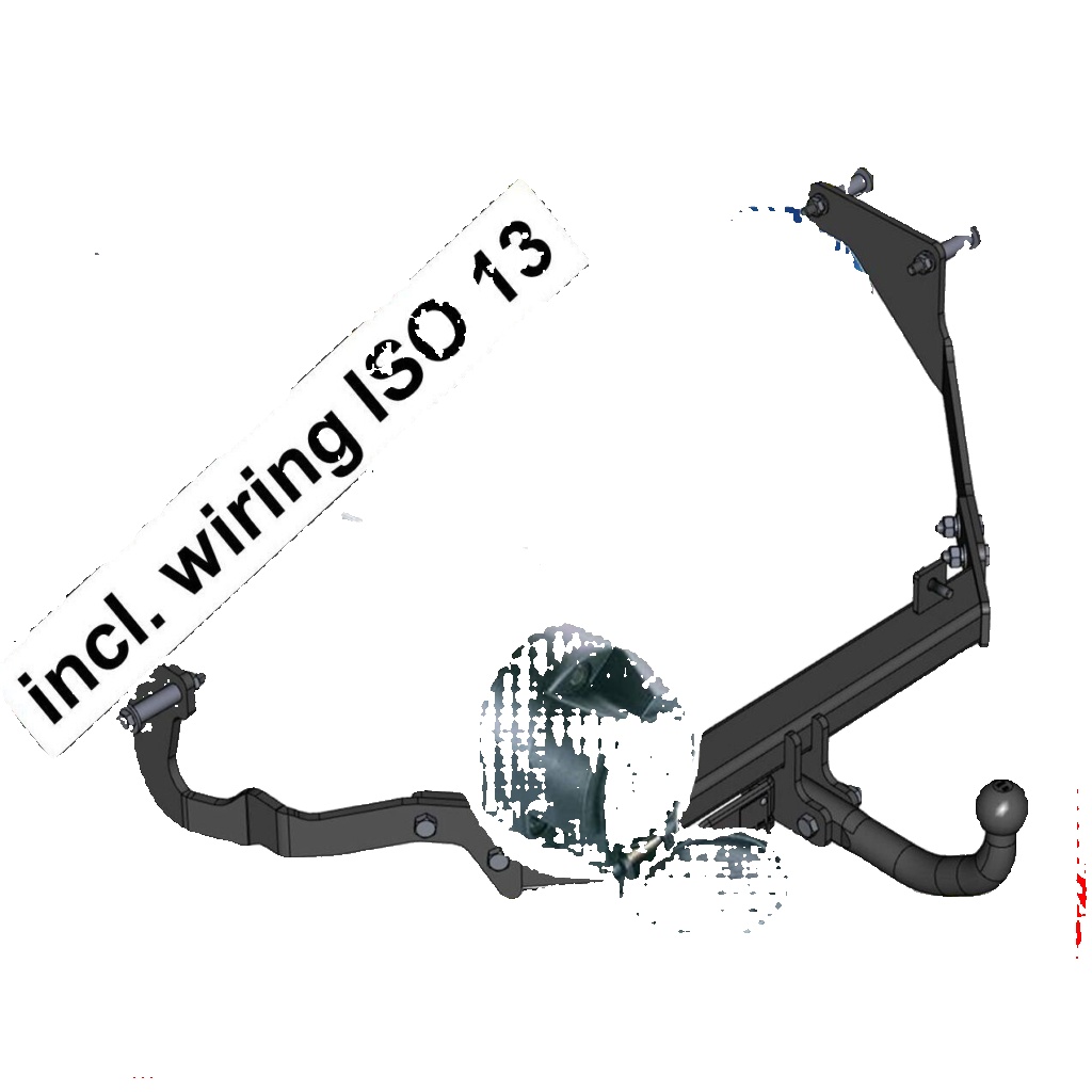 AHK ES13 für Citroen Xsara Picasso 1999-2010 Anhängevorrichtung Anhängerkupplung