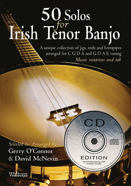 50 SOLOS FOR THE IRISH BANJO Book & CD. Tenor Banjo tune book, At Hobgoblin