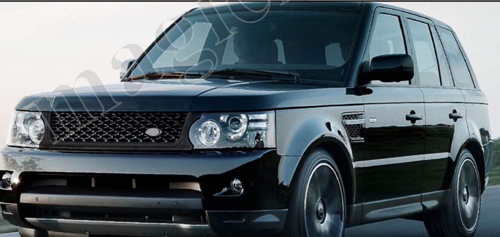 GLOSS BLACK FRONT GRILLE SIDE VENTS FIT RANGE ROVER SPORT AUTOBIOGRAPHY 2010-13