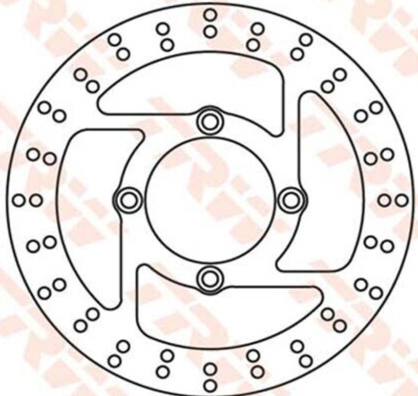 Free Shipping TRW MST 424 Brake Disc For Motorcycle Parts Accessories