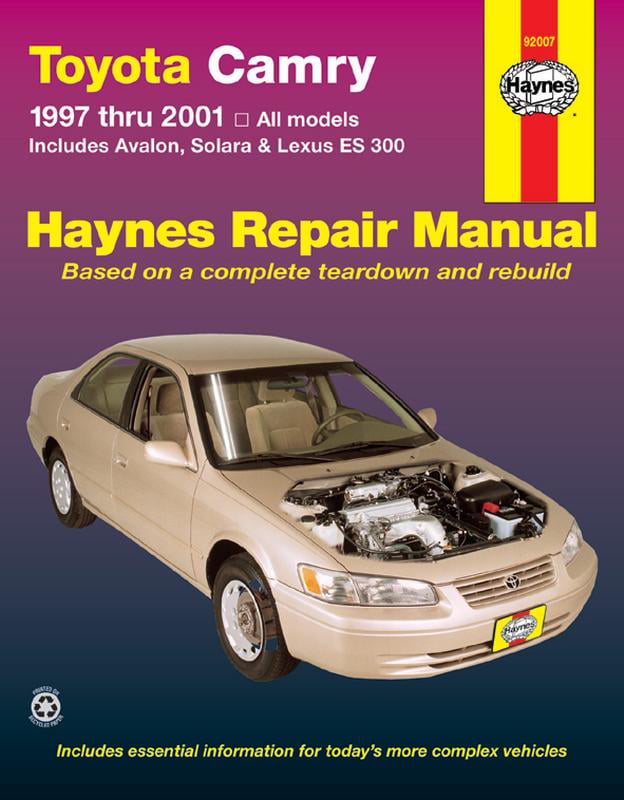 Toyota Camry (97–01) covering Solara (99–01), Avalon (97–01), & Lexus ES 300 (9…