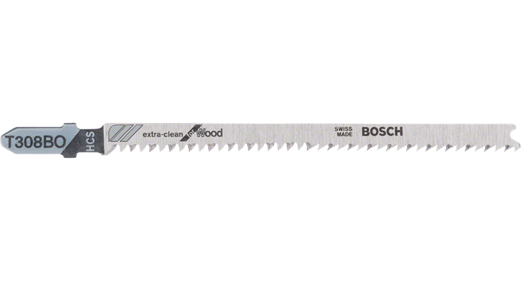 Bosch Professional Jigsaw blade T 308 BO Extraclean Wood 5pcs 2608663868