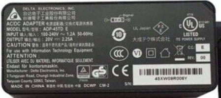 Replacement Delta For Lenovo IBM Thinkpad X230s X240s 45W AC Adapter Charger