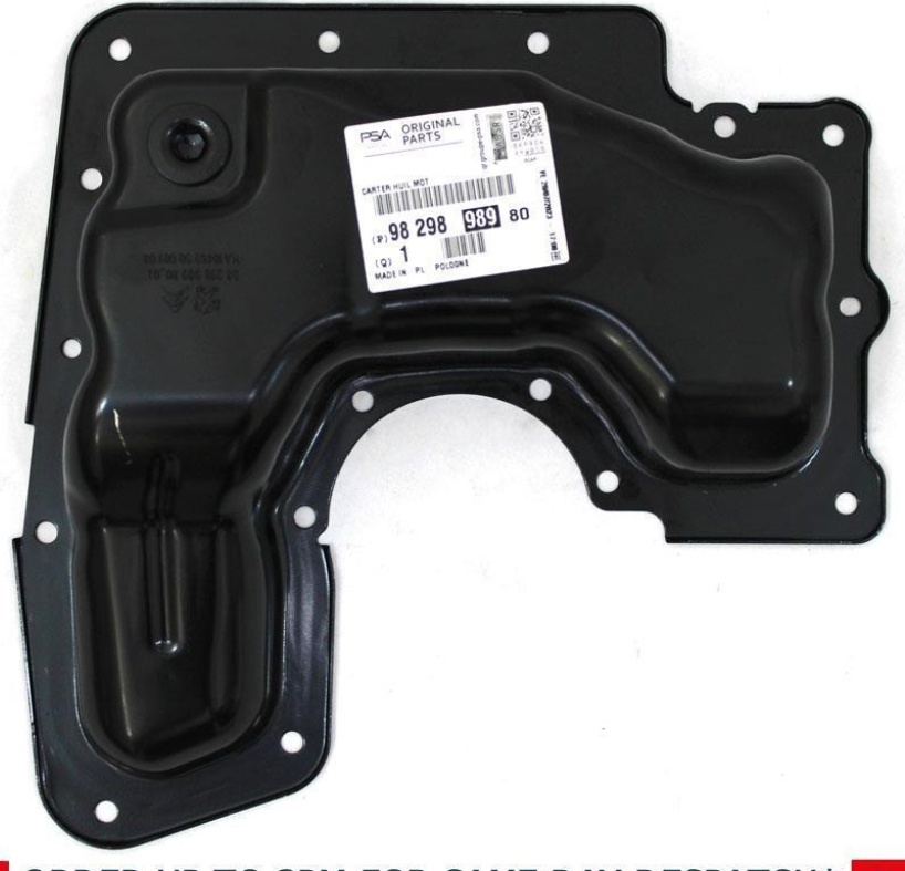 Oil Pan for Citroen DS3 2014 to 2015 Onward THP 9829898980 New Genuine OEM