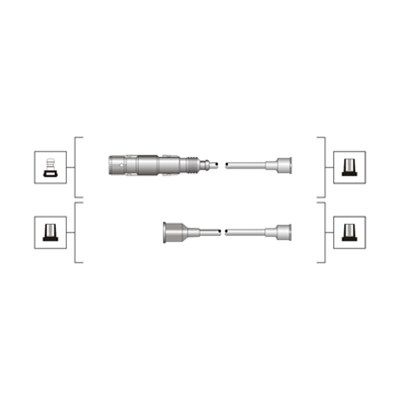 IGNITION CABLE KIT 941319170036 FOR SEAT APF/AFT/AKL/AUR 1.6L 4cyl IBIZA II
