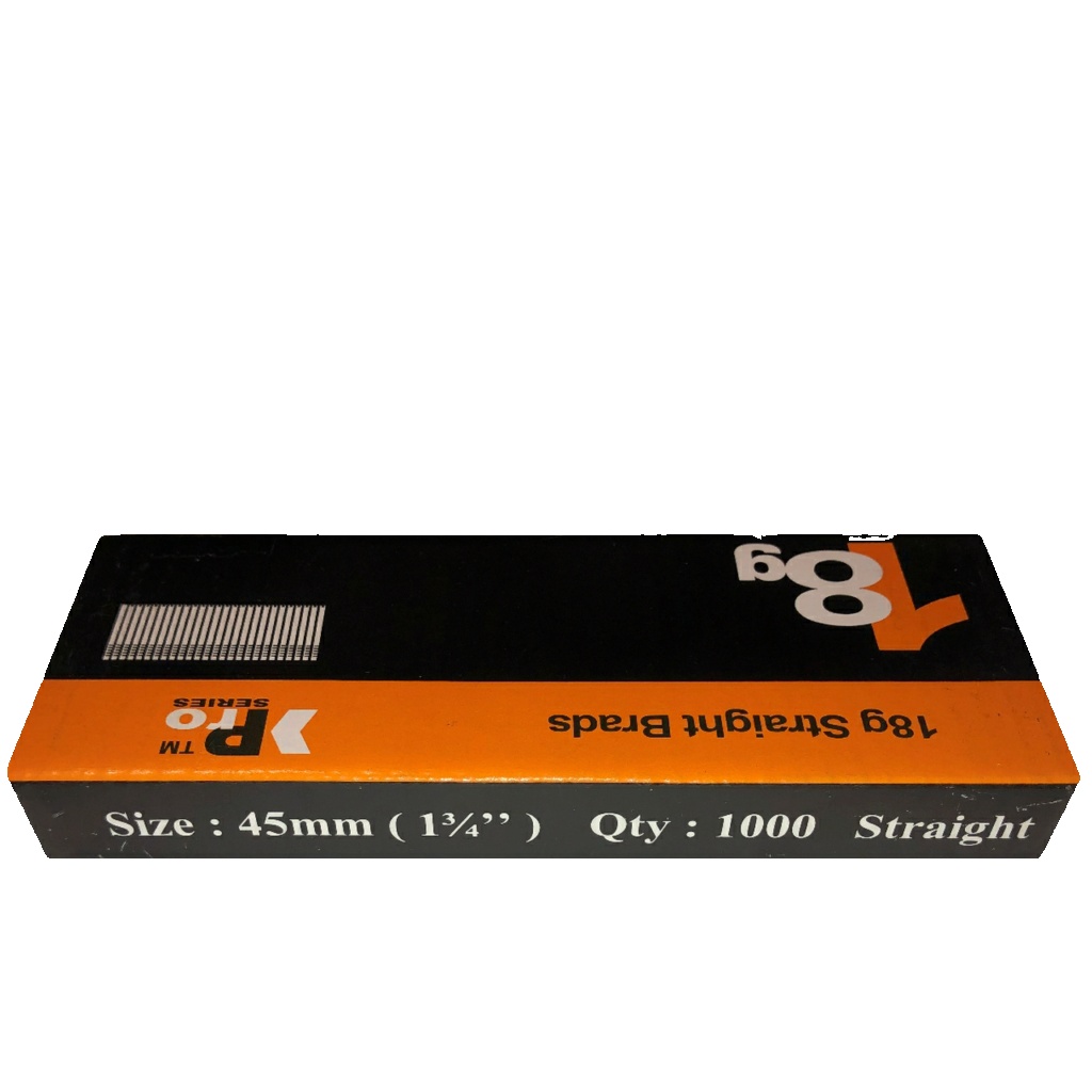 18 Gauge Brads: Sizes 45mm  Brads ( 1000 Brad Handy Pack )