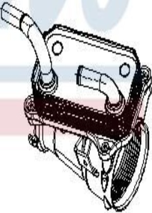 91317 NISSENS Oil Cooler, engine oil for MERCEDES-BENZ