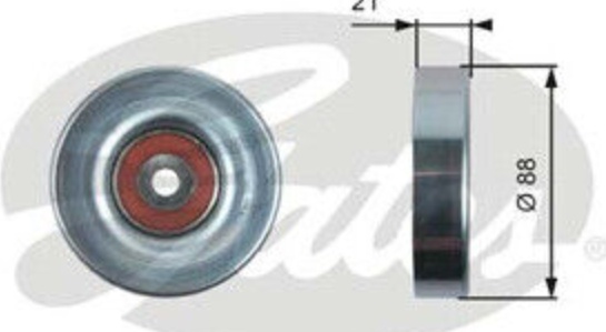 GATES T36395 Deflection/Guide Pulley, V-ribbed belt for DAIHATSU,SUBARU,TOYOTA