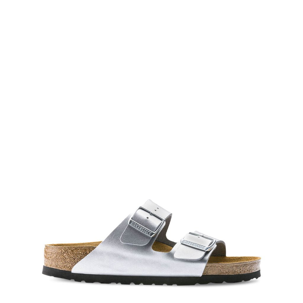 Birkenstock Arizona Double Strap Mules Unisex Silver-Coloured Size 38 (5)