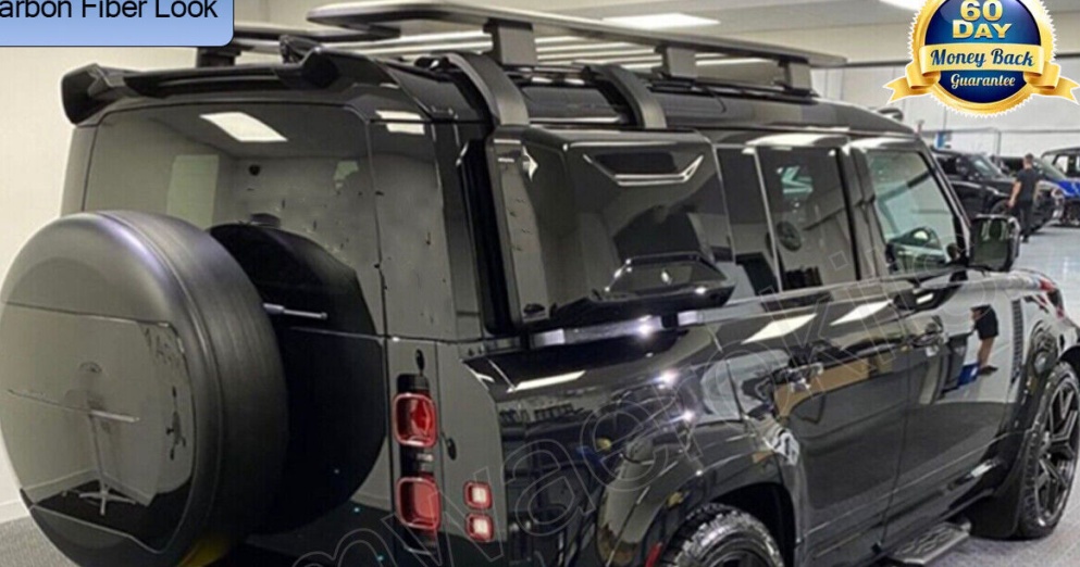 FOR LAND ROVER DEFENDER L663 2020+ REAR WING LIP ROOF SPOILER CARBON FIBER LOOK