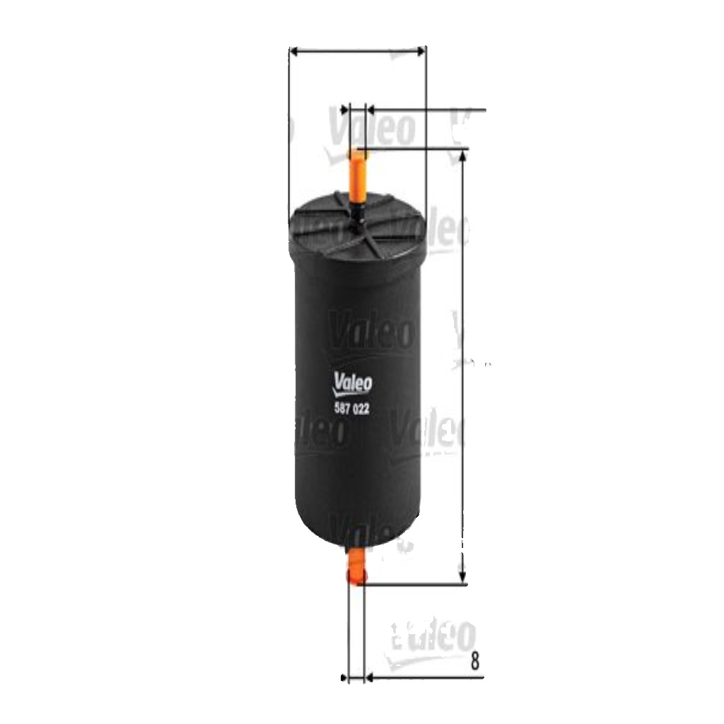 Fits VALEO 587022 PETROL FILTER - IN LINE TYPE  ⭐UK Stock⭐
