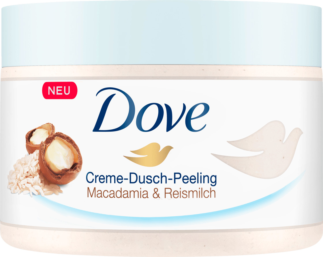 Dove Exfoliating Body Scrub with Crushed Macadamia & Rice Milk Scent, 225ml
