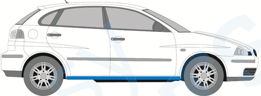 SEAT IBIZA CORDOBA 6L 2002-2009 SILL REPAIR PANEL ROCKER PANEL BOTTOM PART