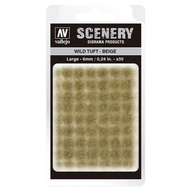 VALSC420 - AV Vallejo Scenery - Wild Tuft - Beige, Large: 6mm