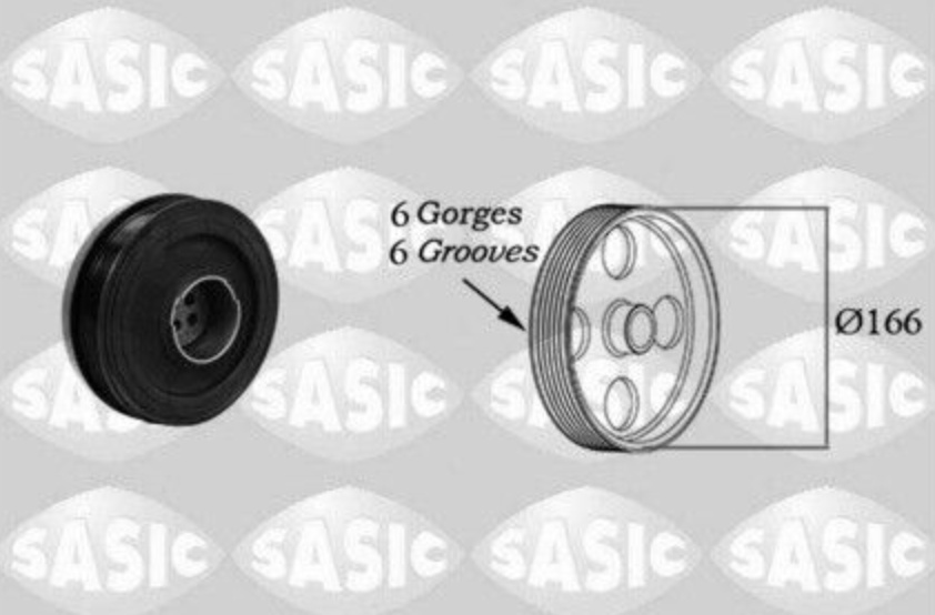 SASIC 2156054 Belt Pulley, crankshaft for BMW