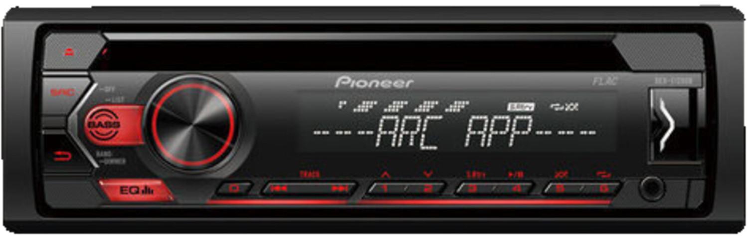 Pioneer Car Stereo CD/USB/1-DIN/RED - Image 3
