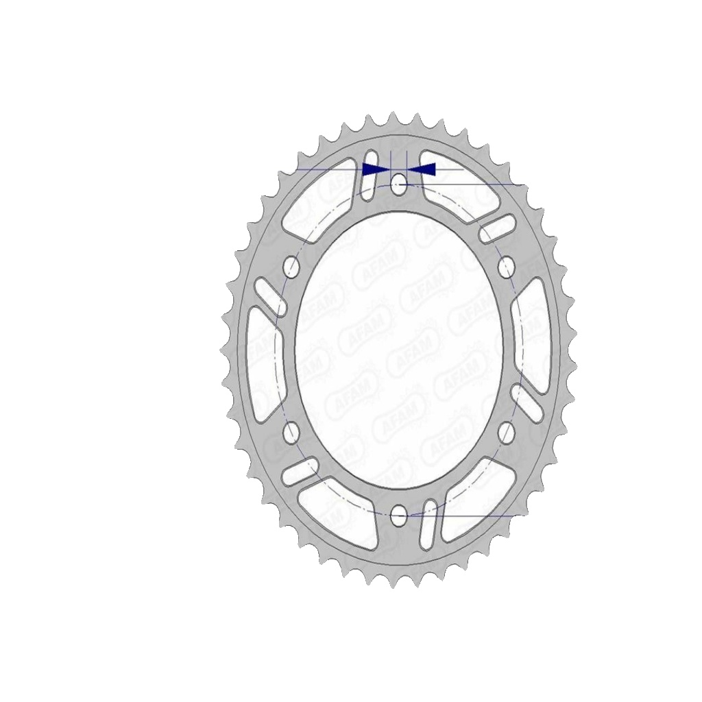AFAM Ultra-Light Aluminum Crown 11618-Step 520 For Motorcycle Parts Accessories