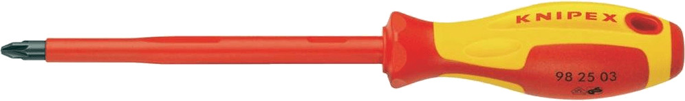 Knipex 98 25 00 VDE Insulated Pozi Pozidriv Screwdriver PZ 0 PZ0