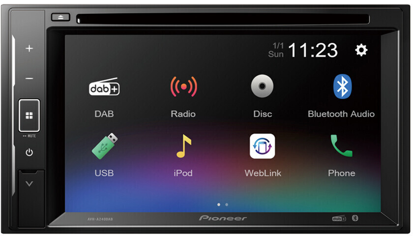 Pioneer Cd/Dvd Tuner Avh-A240dab 6.2" Touchscreen Bluetooth Usb Weblink Flac 4988028478994 - Image 2