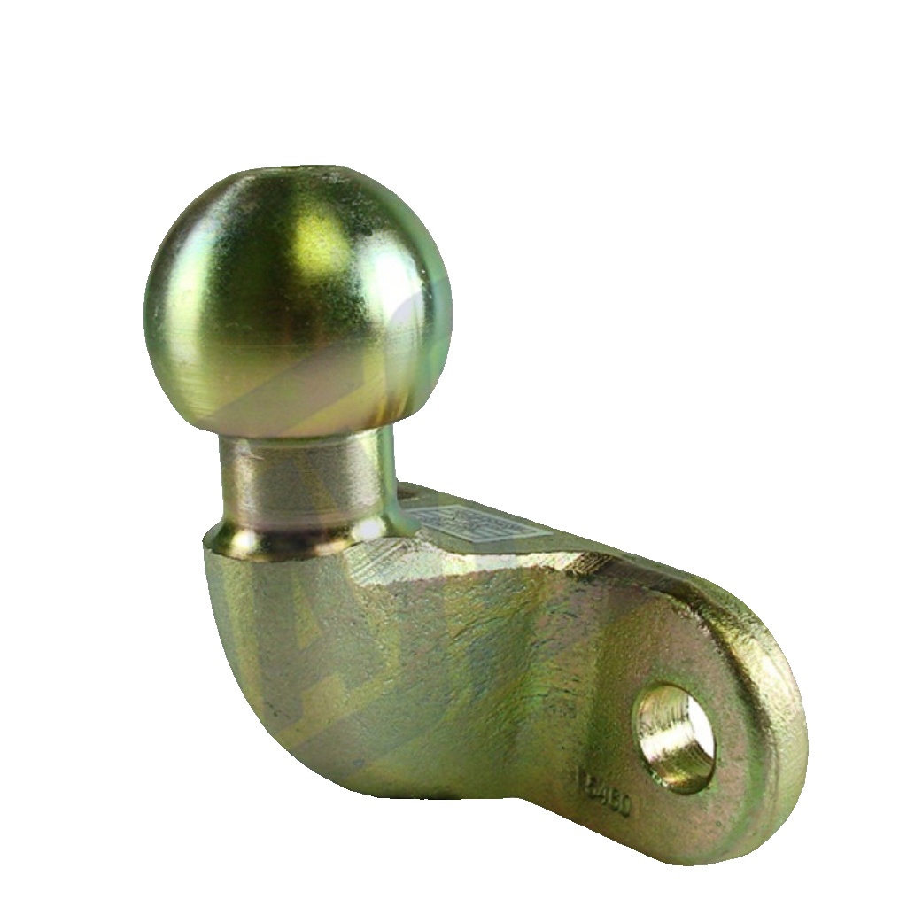 50mm Forged Tow Ball, 90mm Hole Centres, Zinc Plated