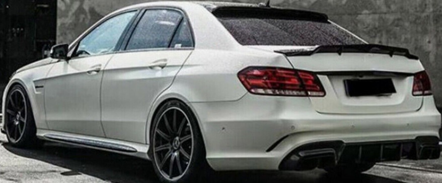Rear Trunk Boot Spoiler Gloss Black For Mercedes E-Class W212 Sport 09-16