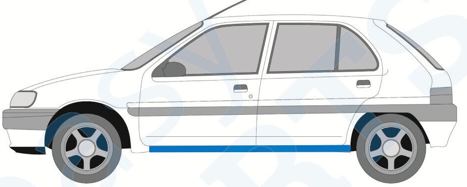 CITROEN SAXO 1996-2004 SILL REPAIR PANEL ROCKER PANEL / PAIR