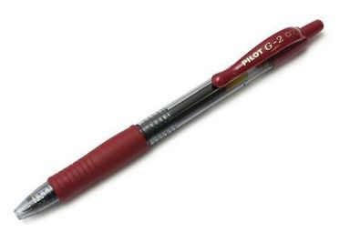 Penna Gel a Scatto G-2 Pilot - 0,7 mm - 001485 (Bordeaux)