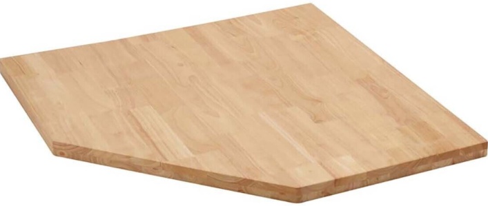 Draper 33210 BUNKER Modular Hardwood Worktop for Corner Cabinet 865mm
