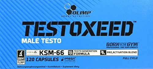 OLIMP TESTOXEED male testo booster DAA vit B6 ashwagandha 120 caps