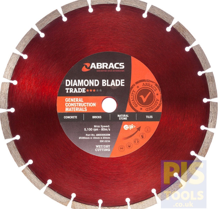 Mexco GPX108 300mm x 20mm concrete, bricks, building material diamond disc