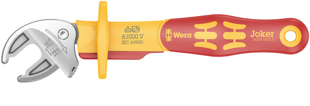 WERA 6004 JOKER S VDE INSULATED SELF SETTING SPANNER, 10 - 13mm - 05020151001