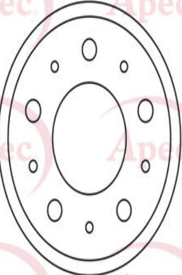 Apec Front Brake Disc DSK565 - OE High Quality Precision Engineered Part