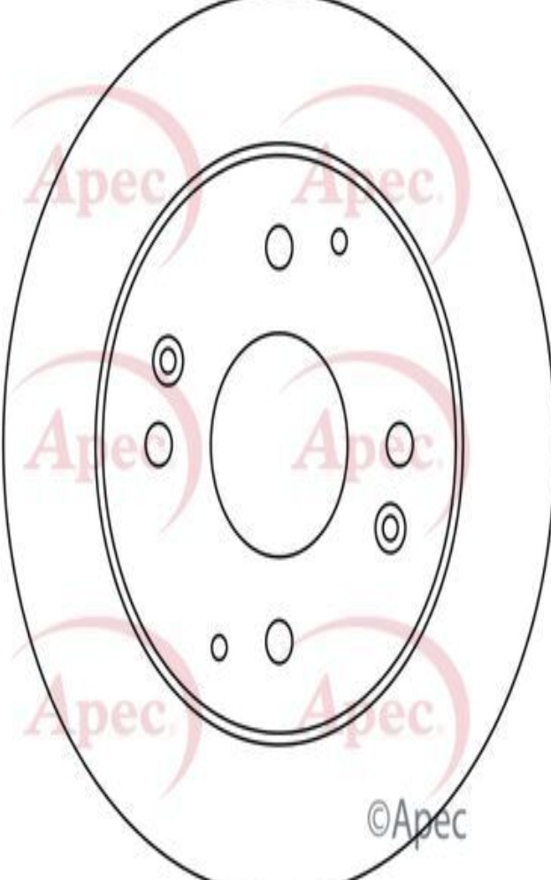 Apec Brake Disc Rear Single 42510SM4950 42510SMA950 42510SN7000 DSK922