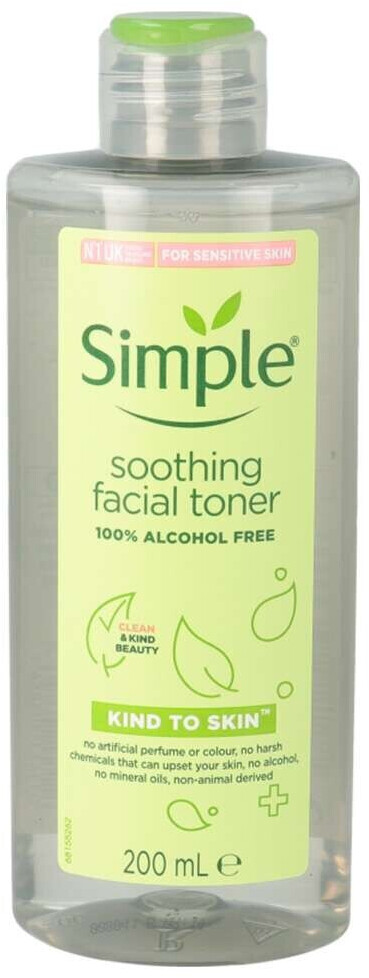 6 x 200ml Simple Kind to Skin Soothing Facial Toner Alcohol Free - Image 21