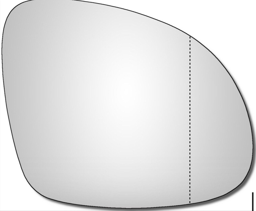 For Seat Alhambra Wing Door Mirror Glass Mk2 2010-2024 Wide Angle Right Hand
