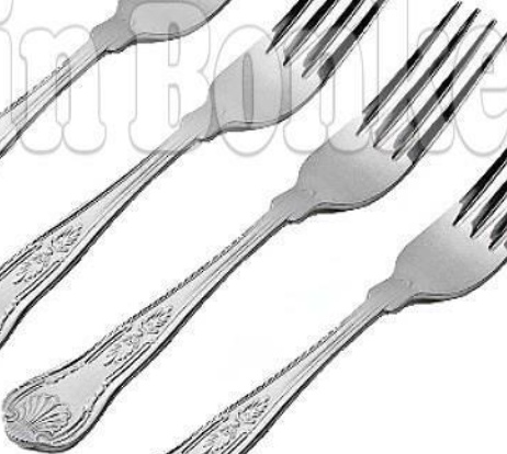 SET OF 12 KINGS DINNER FORKS BOXED QUALITY DESIGN PATTERN LARGE TABLE CUTLERY
