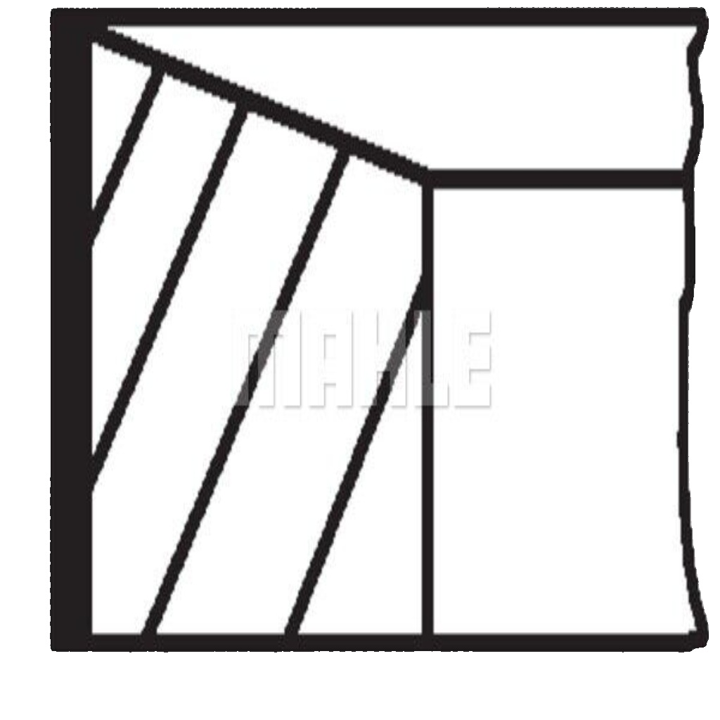 011 RS 00107 0N0 MAHLE Piston Ring Kit for OPEL,VAUXHALL