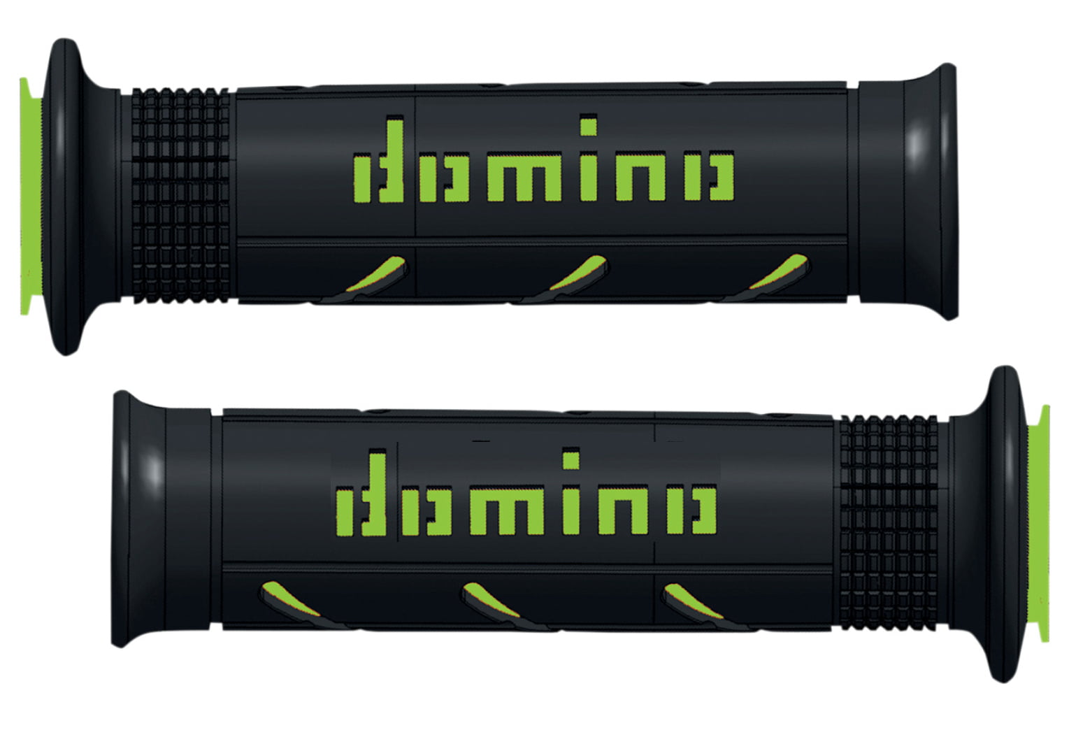 Domino Super Soft Racing Grips 126Mm Black/Green A25041C4440 For Motorcycle