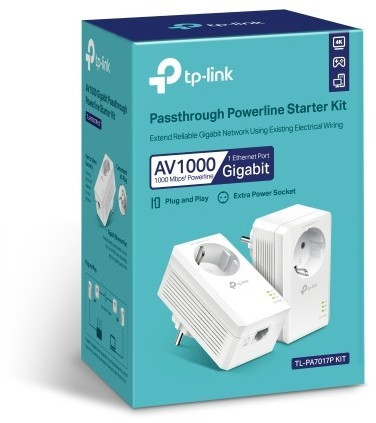 Tp-Link Av1000-Gigabit-Powerline-Adapter Kit Mit Steckdose Tl-Pa7017p Kit - Image 11