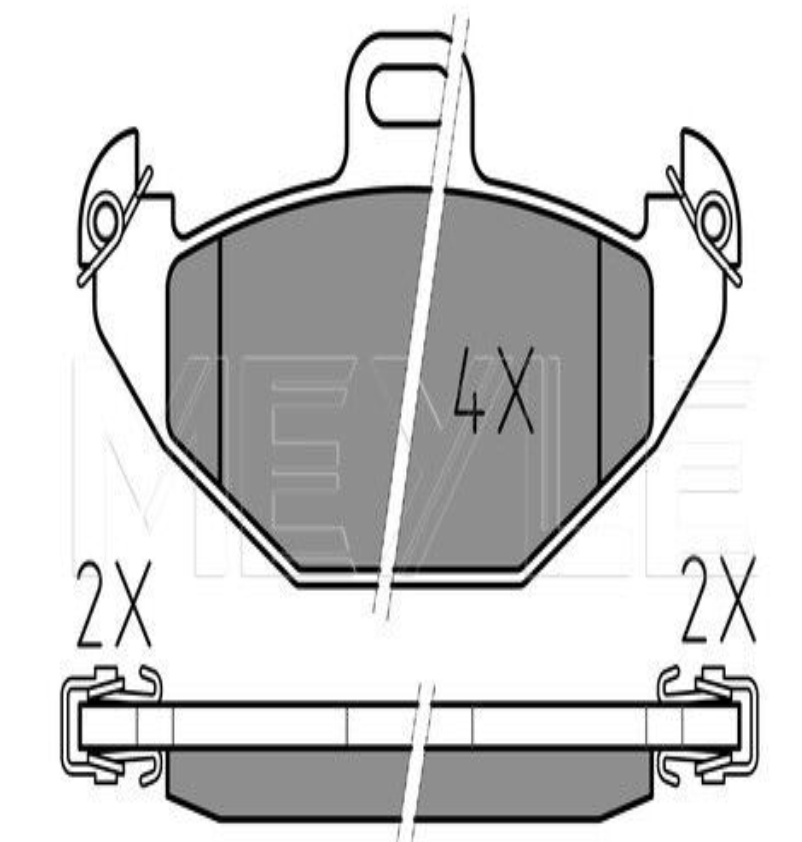 Rear MEYLE GERMANY 025 219 6514 Brake Pad Set, disc brake for RENAULT