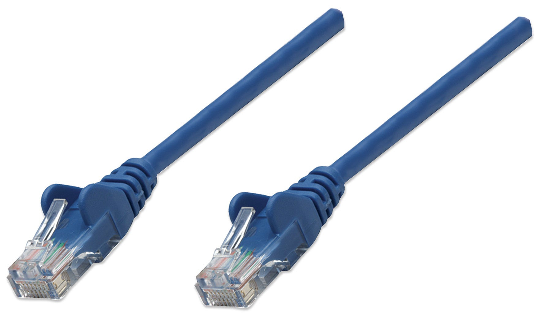 Intellinet Network Patch Cable Cat6 0.5M Blue Cca U/Utp Pvc Rj45 Gold Plated Con