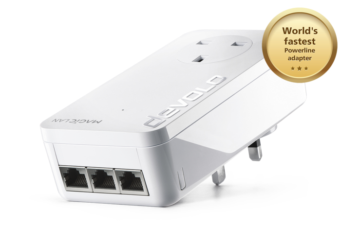 devolo Magic 2-2400 Lan Triple Starter Kit: (Up To 2400 Mbps For Your Powerline Home Network, 3x GB Lan Ports, Ideal For Online Gaming, 4k/8k Uhd Streaming, Stable Home Working) - Image 3