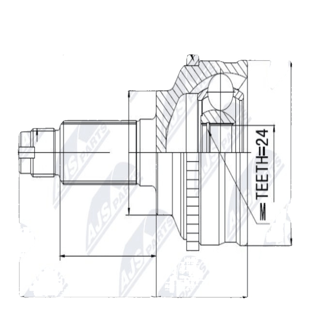 ✅Fits NTY NPZ-MZ-028 OUTER CV JOINT  ⭐UK Seller⭐