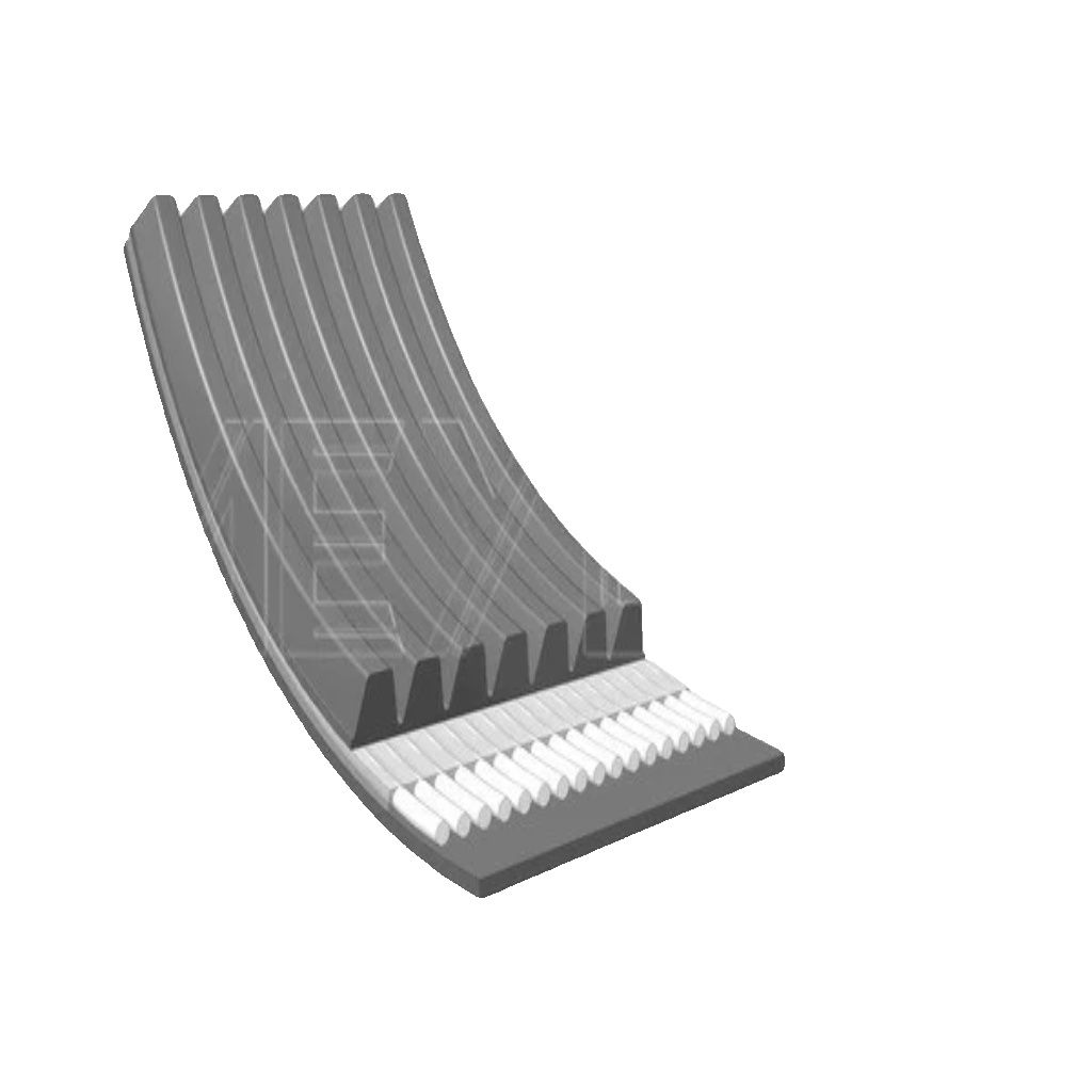 Multi-ribbed V-belt EPDM (ethylene propylene diene Monomer (M-class) rubber)